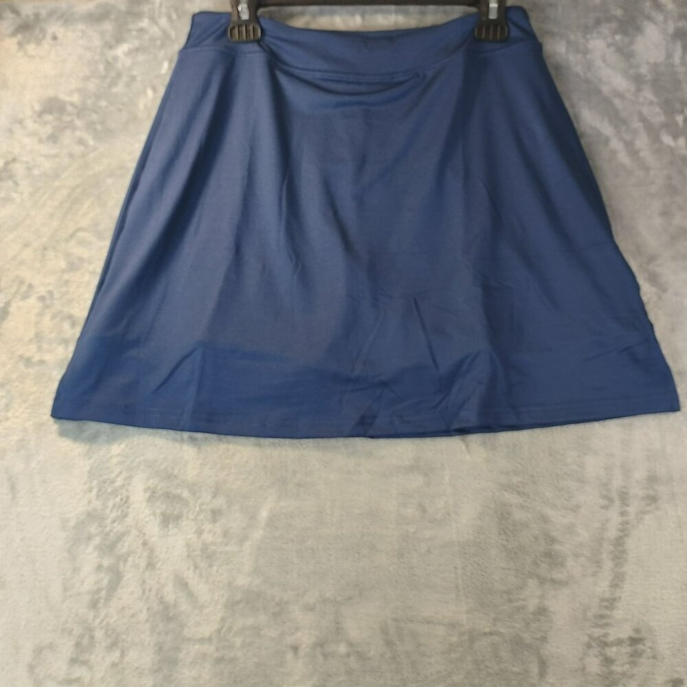 Ekouaer Womens Navy Skort Large Stretch Athletic Casual Tennis Golf